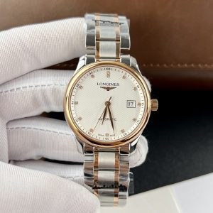 Đồng Hồ Longines Master Máy Cơ Thuỵ Sỹ Màu Demi Vàng Hồng 38 (1)