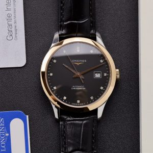 Đồng Hồ Longines Record Nam Dây Da Máy Cơ Automatic Thuỵ Sỹ Replica (1)