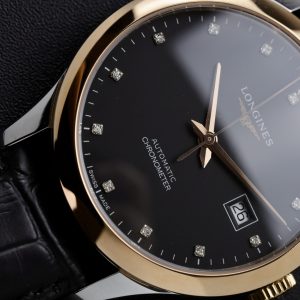 Đồng Hồ Longines Record Nam Dây Da Máy Cơ Automatic Thuỵ Sỹ Replica (1)