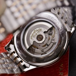 Đồng Hồ Longines Record Nam Dây Kim Loại Demi Mặt Số Đen 40mm (3)