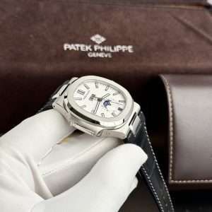 Đồng Hồ Patek Philippe Fake 11 Nautilus 5726 Nam Dây Da Nhà Máy GR 40 (8)