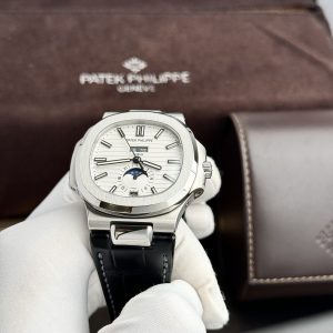 Đồng Hồ Patek Philippe Fake 11 Nautilus 5726 Nam Dây Da Nhà Máy GR 40 (8)
