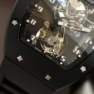 Đồng Hồ Richard Mille RM001 Tourbillon Gốm Đen Replica Cao Cấp Nhất 42mm (6)