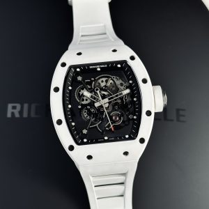 Richard Mille Rep 1:1 RM055 Ceramic Bubba Watson Màu Trắng Nhà Máy BBR