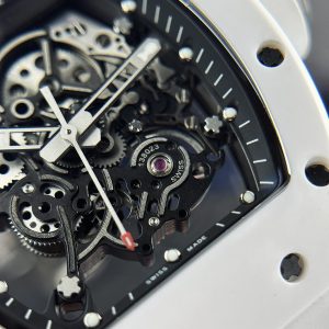 Richard Mille Rep 1:1 RM055 Ceramic Bubba Watson Màu Trắng Nhà Máy BBR