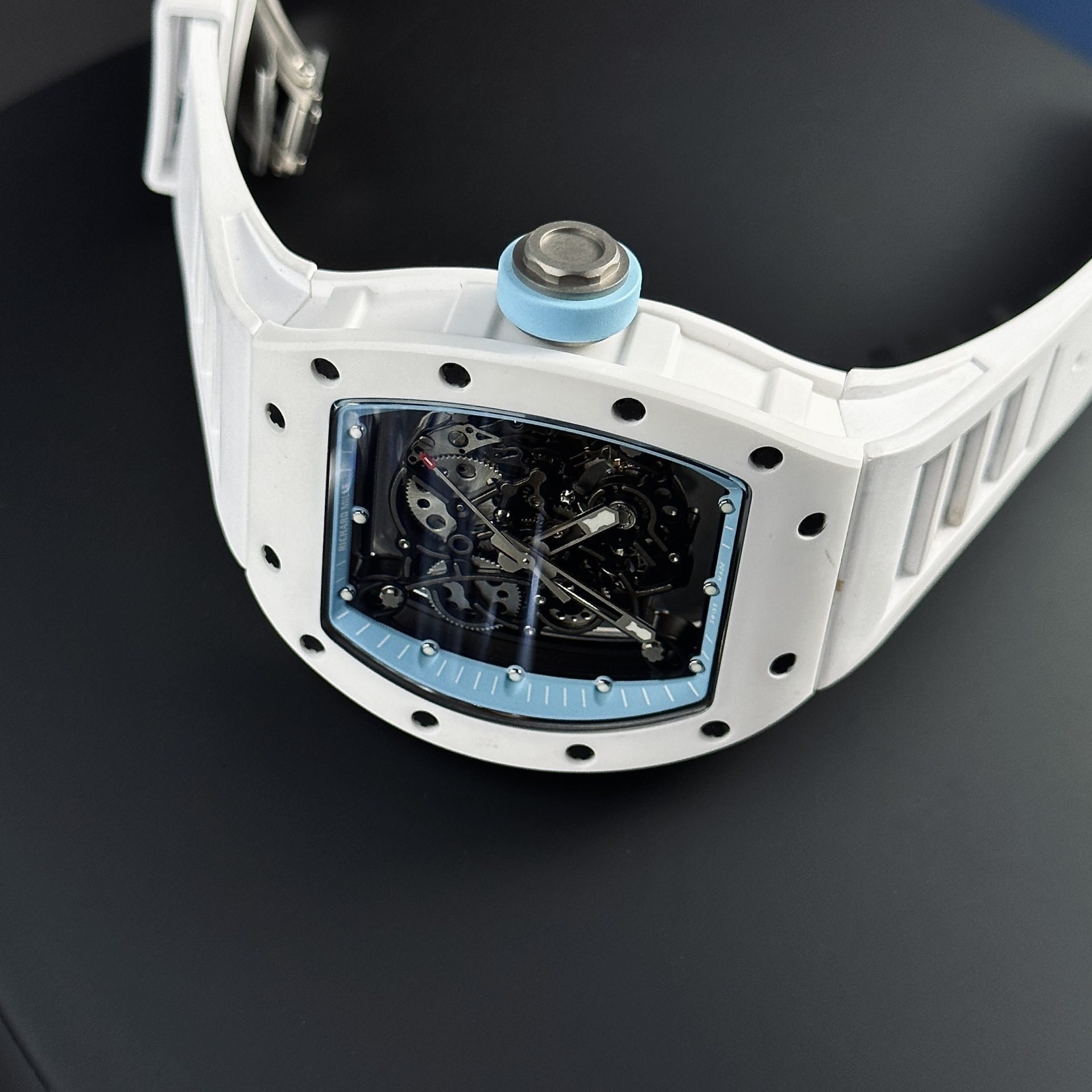 Đồng Hồ Richard Mille Rep 1:1 RM055 Ceramic Bubba Wasson Màu Xanh Nhà Máy BBR Đồng Hồ Richard Mille Rep 1:1 RM055 Ceramic Bubba Wasson Màu Xanh Nhà Máy BBR