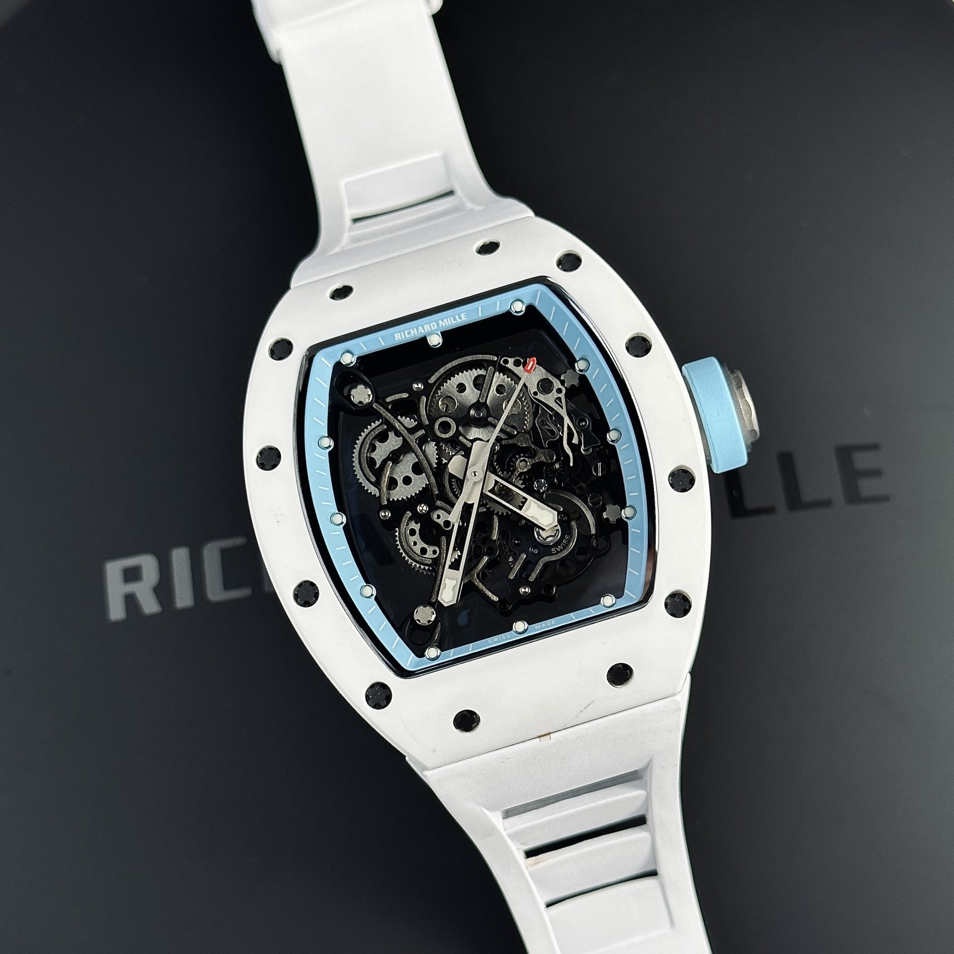 Đồng Hồ Richard Mille Rep 1:1 RM055 Ceramic Bubba Wasson Màu Xanh Nhà Máy BBR Đồng Hồ Richard Mille Rep 1:1 RM055 Ceramic Bubba Wasson Màu Xanh Nhà Máy BBR