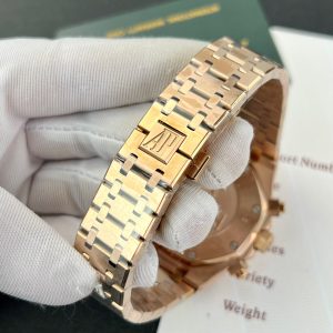 Đồng Hồ Audemars Piguet Chế Tác Royal Oak 26331OR Mặt Chocolate Nhà Máy ZF 41mm (9)