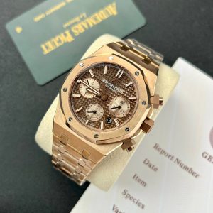 Đồng Hồ Audemars Piguet Chế Tác Royal Oak 26331OR Mặt Chocolate Nhà Máy ZF 41mm (9)