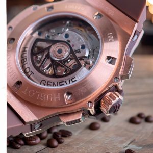 Đồng Hồ Hublot Chế Tác Big Bang Chronograph King Gold Màu Nâu Đính Đá 44mm (1)