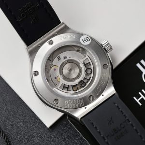 Đồng Hồ Hublot Classic Fusion Đính Kim Cương Moissanite Màu Đen Nhà Máy HB 42mm (9)