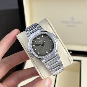 Đồng Hồ Patek Philippe Nautilus 7118 Nữ Đính Đá Mặt Số Xám Nhà Máy 3K 35 (1)
