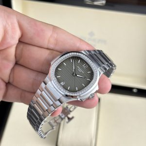 Đồng Hồ Patek Philippe Nautilus 7118 Nữ Đính Đá Mặt Số Xám Nhà Máy 3K 35 (1)
