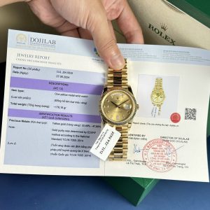 Đồng Hồ Rolex Chế Tác Bọc Vàng 18K Day-Date 228238 Yellow Gold 178 Grams GM Factory 40mm (11)