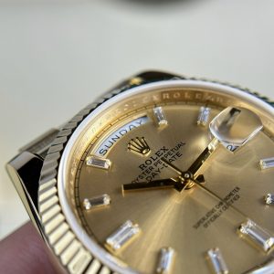 Đồng Hồ Rolex Chế Tác Bọc Vàng 18K Day-Date 228238 Yellow Gold 178 Grams GM Factory 40mm (11)