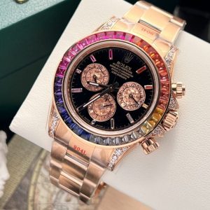 Đồng Hồ Rolex Chế Tác Daytona Rainbow 116595 Nhà Máy Noob Cao Cấp Nhất 40mm (10)