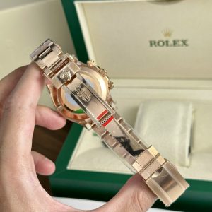 Đồng Hồ Rolex Cosmograph Daytona 116505 Chế Tác Cọc Số Đá Baguette Nhà Máy Clean 40mm (11)