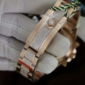 Đồng Hồ Rolex Daytona Rainbow Chế Tác Full Đá CZ Replica Cao Cấp Nam 40mm (1)