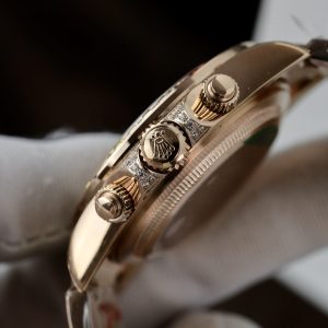 Đồng Hồ Rolex Daytona Rainbow Chế Tác Full Đá CZ Replica Cao Cấp Nam 40mm (1)