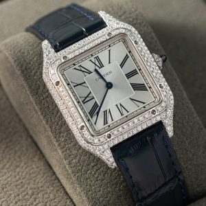 Cartier Santos Dumon Large Chế Tác Kim Cương Moissanite Hong Kong 42mm (2)