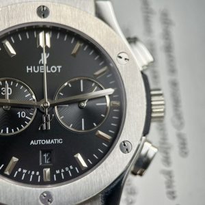 Đồng Hồ Hublot Chế Tác Classic Fusion Chronograph Nhà Máu HB Màu Đen 42mm (1)