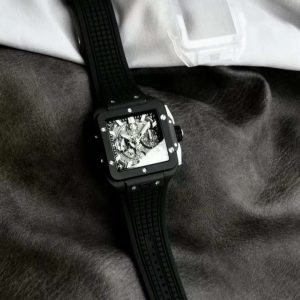 Đồng Hồ Hublot Chế Tác Gốm Đen Square Bang Unico Chronograph Nhà Máy BBF 42mm (1)