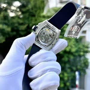 Đồng Hồ Hublot Nam Rep 1:1 Spirit Of Big Bang Chronograph Titanium Màu Xanh 42mm (5)