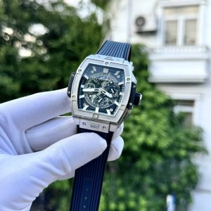 Đồng Hồ Hublot Nam Rep 11 Spirit Of Big Bang Chronograph Titanium Màu Xanh 42mm (3)