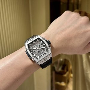 Đồng Hồ Hublot Spirit Of Big Bang Màu Đen Chronograph Titanium Replica Cao Cấp 42mm (1)