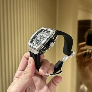 Đồng Hồ Hublot Spirit Of Big Bang Màu Đen Chronograph Titanium Replica Cao Cấp 42mm (1)