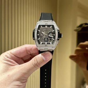 Đồng Hồ Hublot Spirit Of Big Bang Màu Đen Chronograph Titanium Replica Cao Cấp 42mm (1)