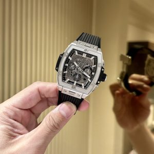 Đồng Hồ Hublot Spirit Of Big Bang Màu Đen Chronograph Titanium Replica Cao Cấp 42mm (1)