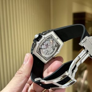 Đồng Hồ Hublot Spirit Of Big Bang Màu Đen Chronograph Titanium Replica Cao Cấp 42mm (1)