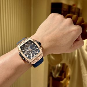 Đồng Hồ Hublot Spirit Of Big Bang Màu Xanh Dương Chronograph King Gold Replica Cao Cấp 42mm (5)