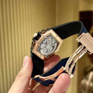Đồng Hồ Hublot Spirit Of Big Bang Màu Xanh Dương Chronograph King Gold Replica Cao Cấp 42mm (5)