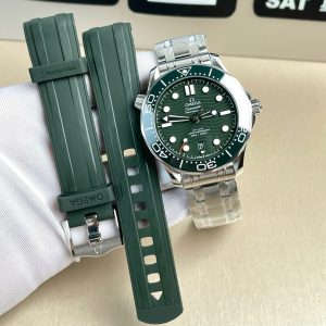 Đồng Hồ Omega Replica Cao Cấp Seamaster Diver 300M Màu Xanh Lá Nhà Máy VS 42mm (1)
