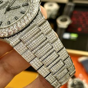 Đồng Hồ Patek Philippe Replica Cao Cao Cấp Nautilus 5719 Đính Full Đá 40mm (10)