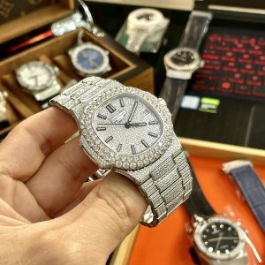 Đồng Hồ Patek Philippe Replica Cao Cao Cấp Nautilus 5719 Đính Full Đá 40mm (10)