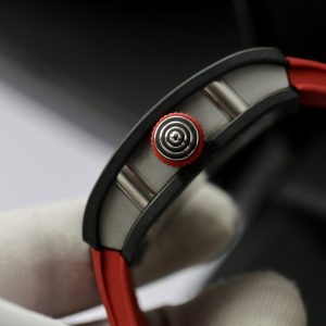 Đồng Hồ Richard Mille Rep 11 RM07 Carbon Đen Dây Cao Su Màu Đỏ 36mm (1)