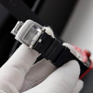 Đồng Hồ Richard Mille Rep 11 RM07 Carbon Đỏ Dây Cao Su Màu Đen 36mm (1)