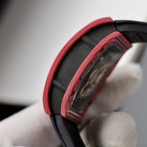 Đồng Hồ Richard Mille Rep 11 RM07 Carbon Đỏ Dây Cao Su Màu Đen 36mm (1)