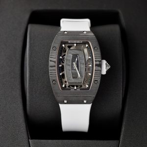 Đồng Hồ Richard Mille Rep 1:1 RM07 Carbon Siêu Nhẹ Dây Cao Su Màu Trắng 36mm (10)