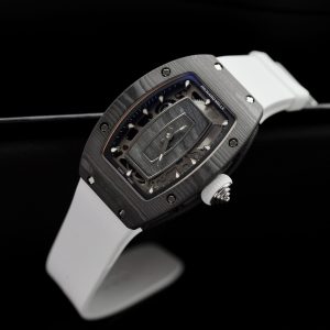 Đồng Hồ Richard Mille Rep 1:1 RM07 Carbon Siêu Nhẹ Dây Cao Su Màu Trắng 36mm (10)