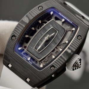 Đồng Hồ Richard Mille Rep 11 RM07 Carbon Siêu Nhẹ Dây Cao Su Màu Trắng 36mm (10)