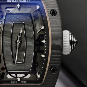 Đồng Hồ Richard Mille Rep 11 RM07 Carbon Siêu Nhẹ Dây Cao Su Màu Trắng 36mm (10)
