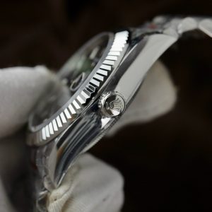 Đồng Hồ Rolex Chế Tác Sky-Dweller Mặt Đen Dây Jubilee Cao Cấp Nhất 42mm (7)