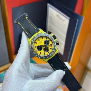 Đồng Hồ Rolex Chế Tác Vỏ Carbon Màu Vàng Cosmograph Daytona Diw 40mm (1)
