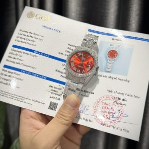 Rolex DateJust Supreme Chế Tác Full Kim Cương Moissanite Hong Kong 41mm