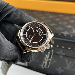 Đồng Hồ Vacheron Constantin Replica Cao Cấp FiftySix Complete Calendar 4000E ZF Màu Nâu (2)