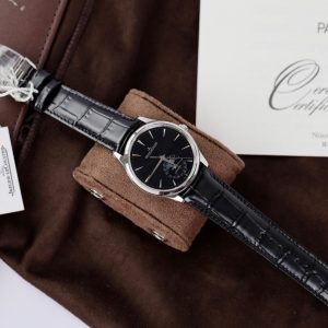Đồng Hồ Jaeger LeCoultre Replica Cao Cấp Mặt Đen Master Ultra Thin Moon Nhà Máy APS 39mm (7)